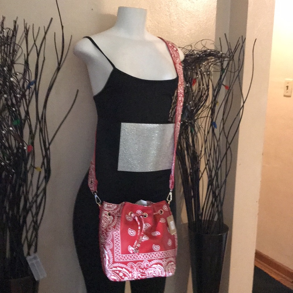 Bandana Bucket Crossbody Bag